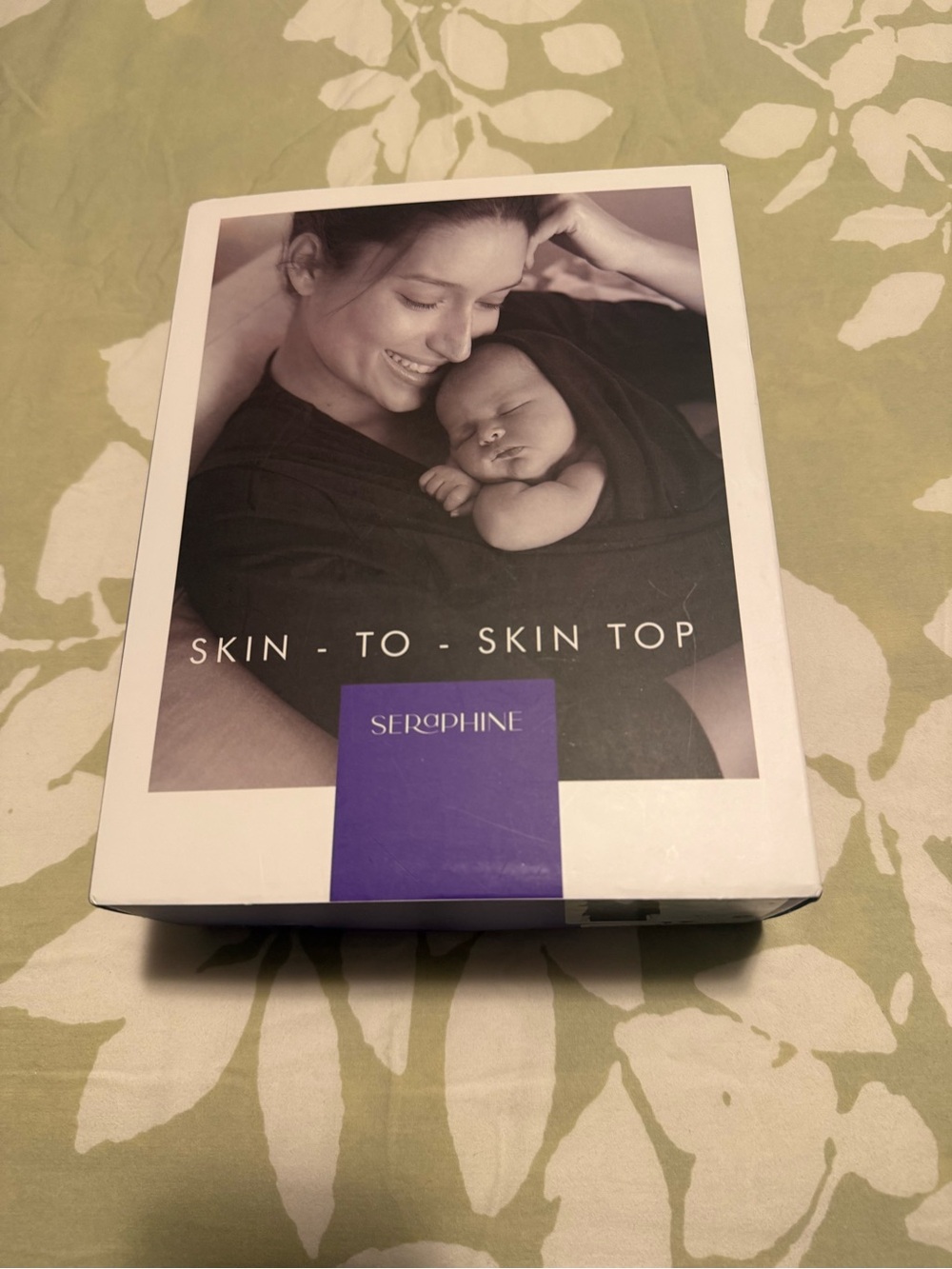 Seraphine Black Skin-to-Skin Nursing Wrap Top